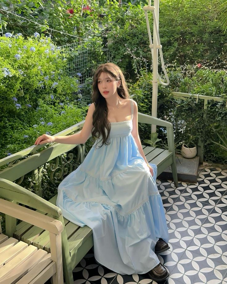 Sweet A Line Square Pale Blue satin Long Prom Dress,Evening Dress GG1264